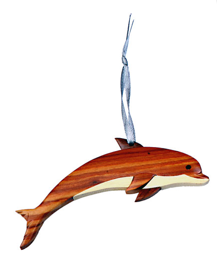 Dolphin Wooden Ornament