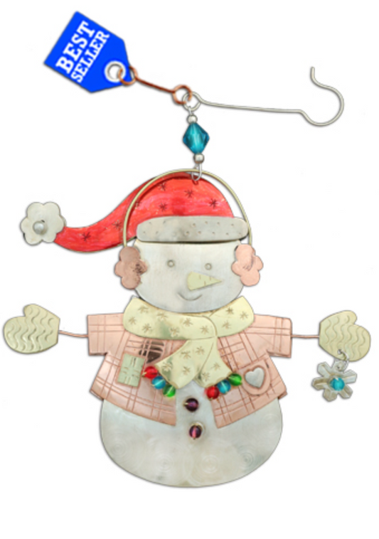 Winter Snowman Ornament