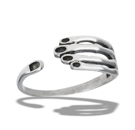 Sterling Silver Adjustable Weird hand