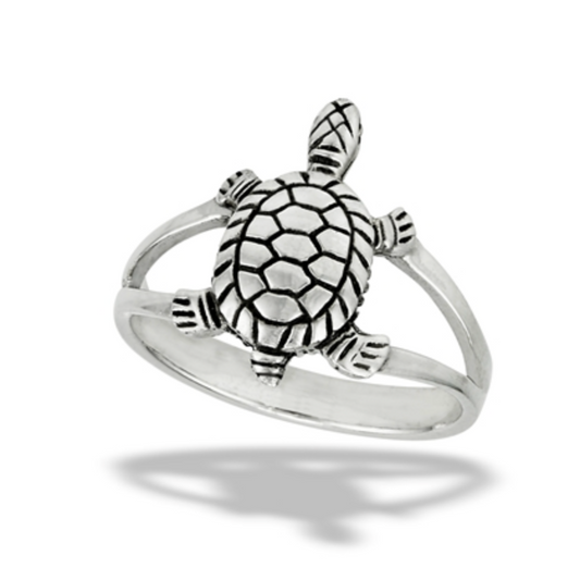 Double Shank Turtle Ring