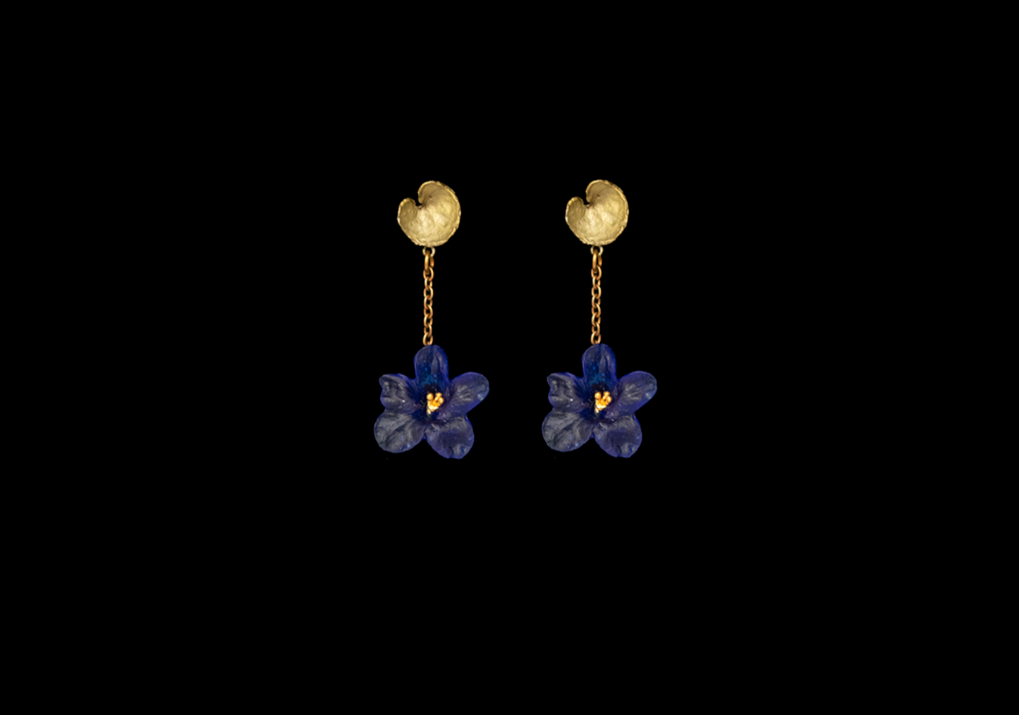 Wild Violet Drop Post Earrings