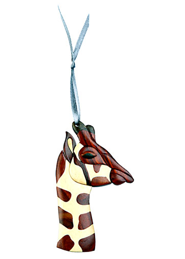 Giraffe Wooden Ornament