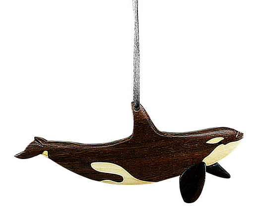 Orca Wooden Ornament
