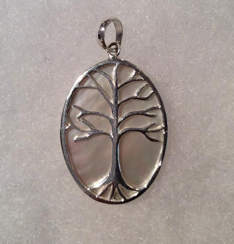 Mother of Pearl Tree of Life Pendant