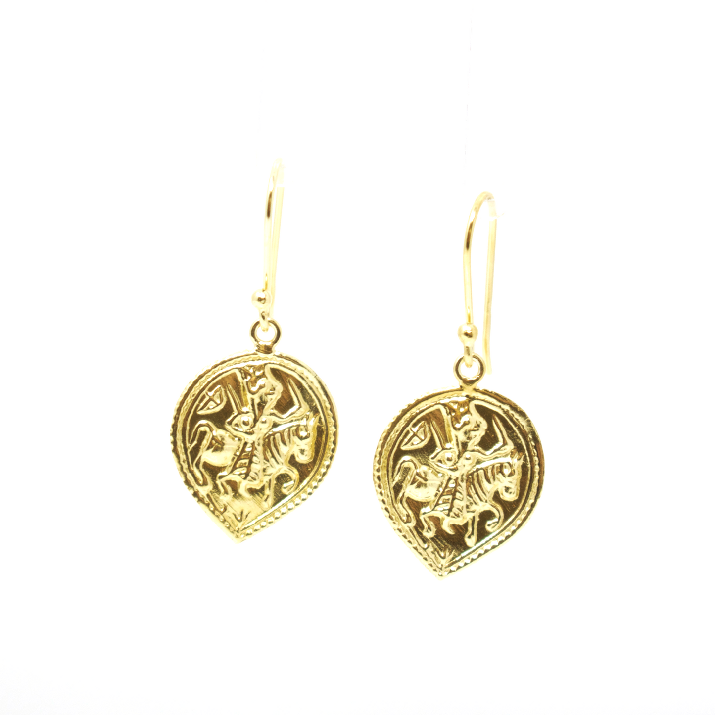 Horse & Solider Coin Earrings