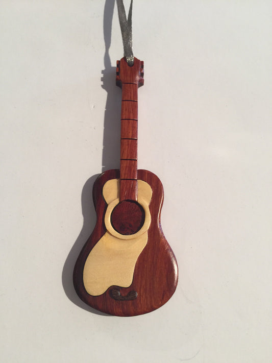 Guitar Wooden Ornament