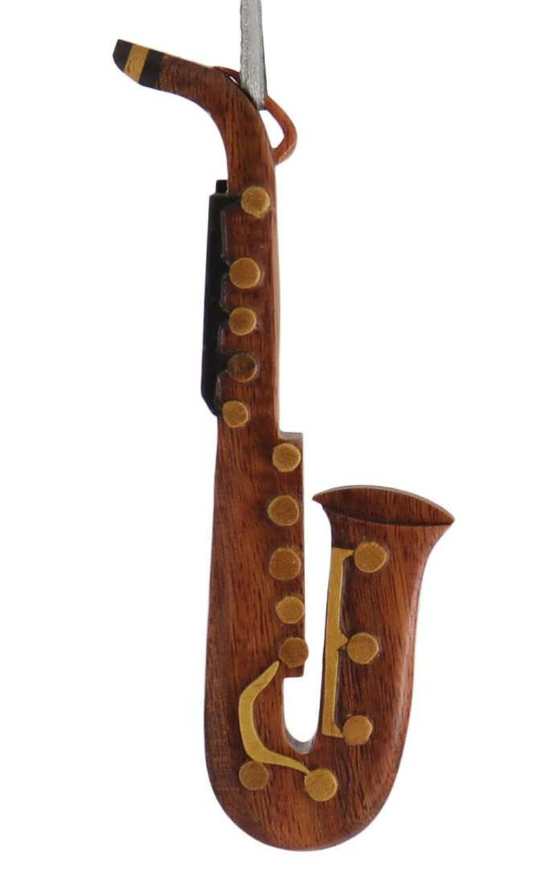 Saxophone Wooden Ornament