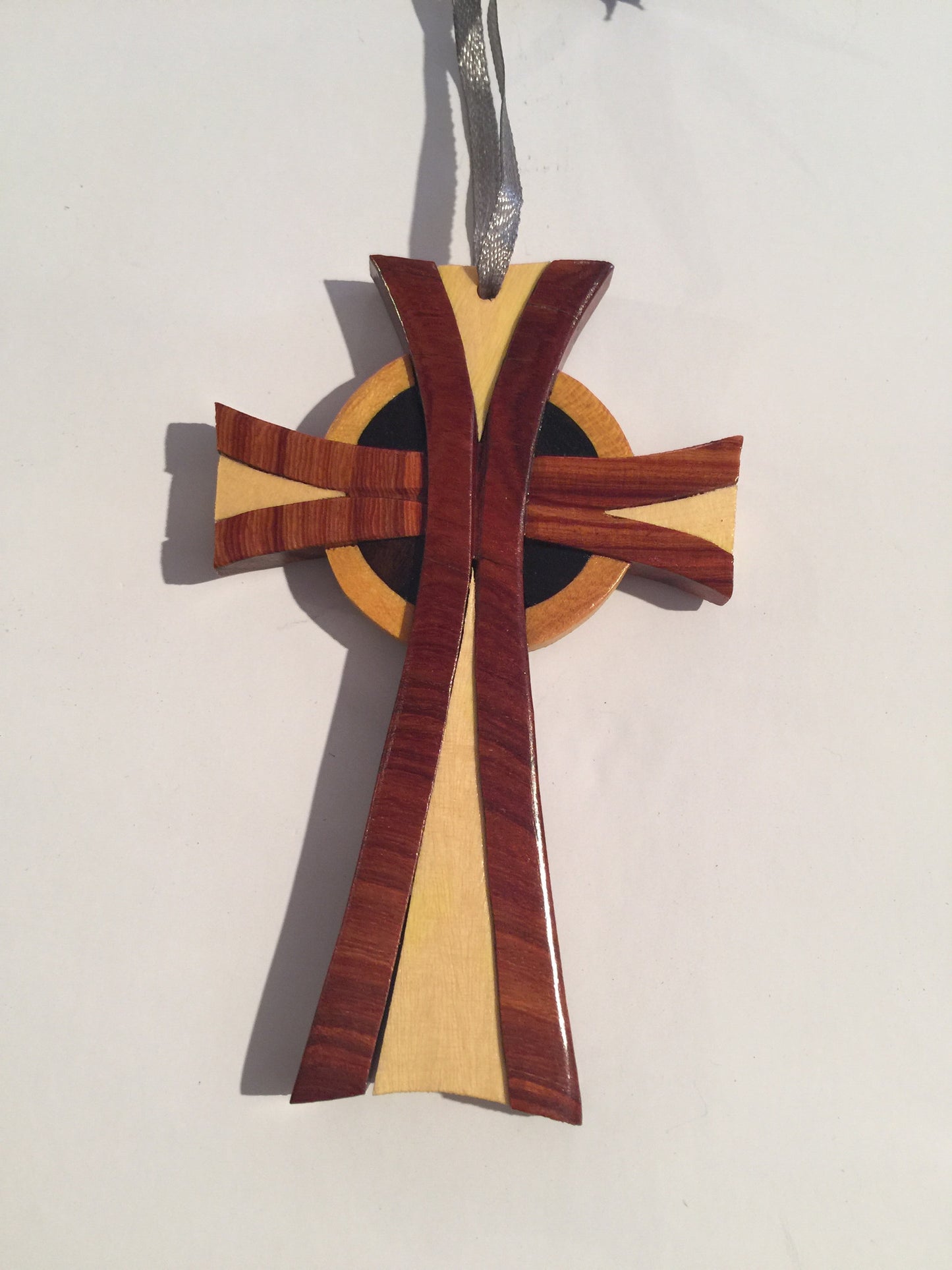 Celtic Cross Wooden Ornament