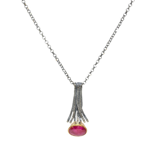 Red Ruby Roots Necklace