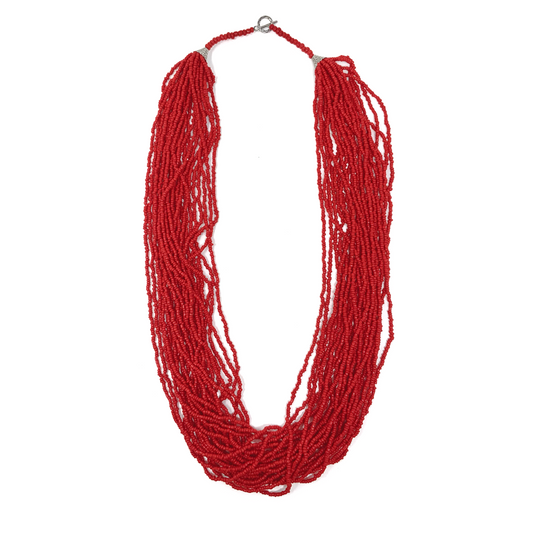 30 Strand Red Necklace
