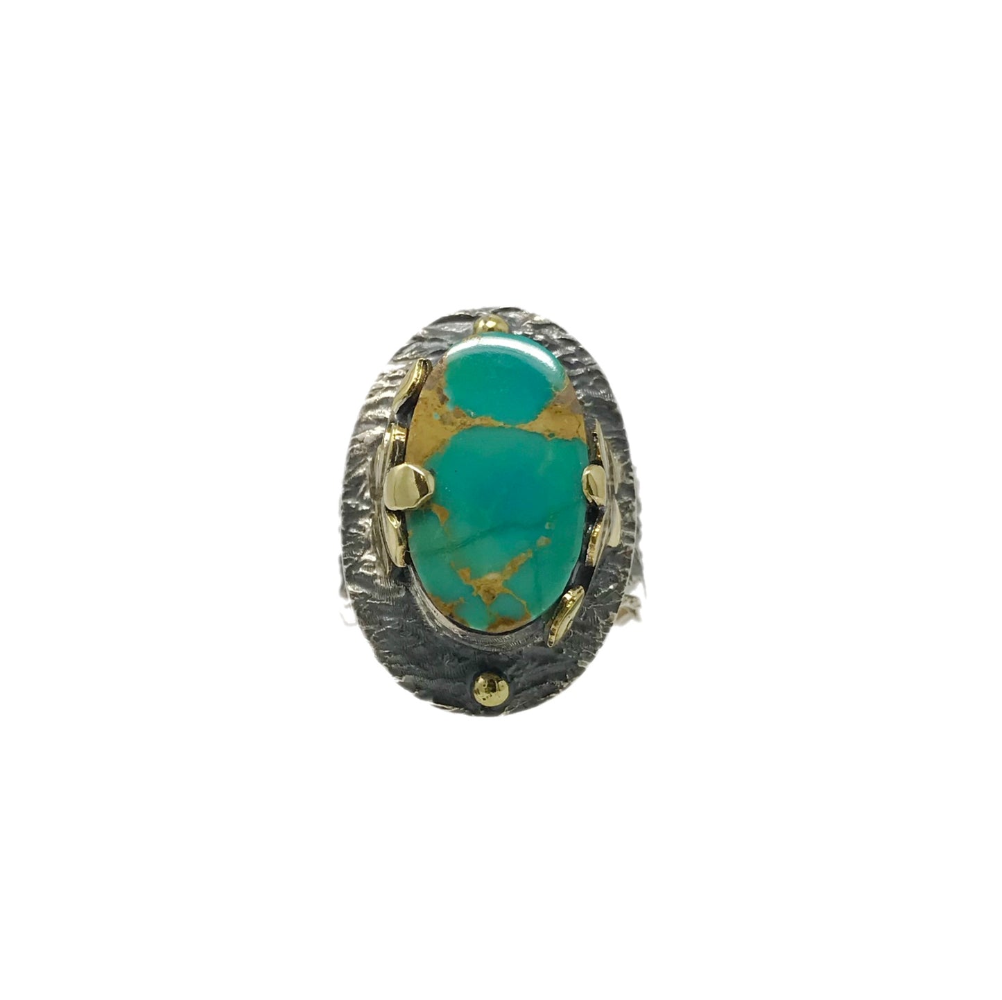 Persian Turquoise Flower Ring