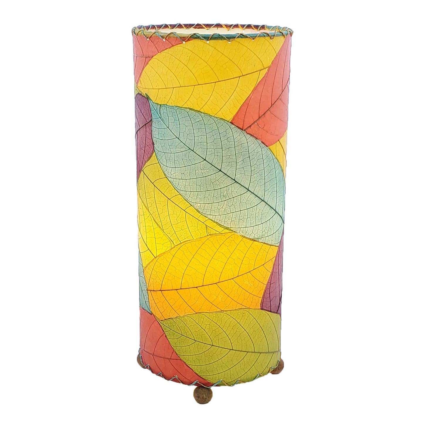 Cocoa Leaf Cylinder Lamp
